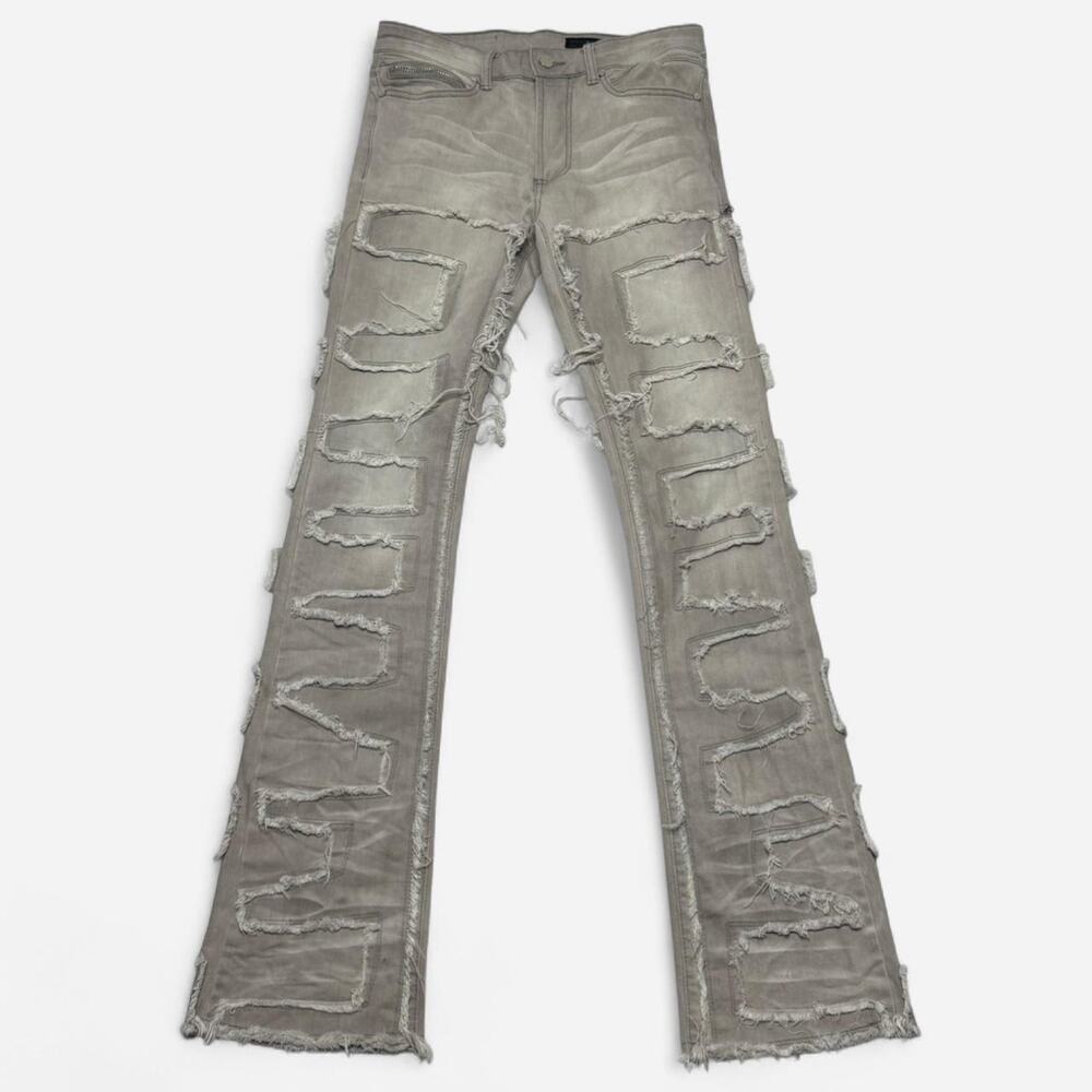 Rockstar Original Distressed Stacked Jeans Beige Size 30